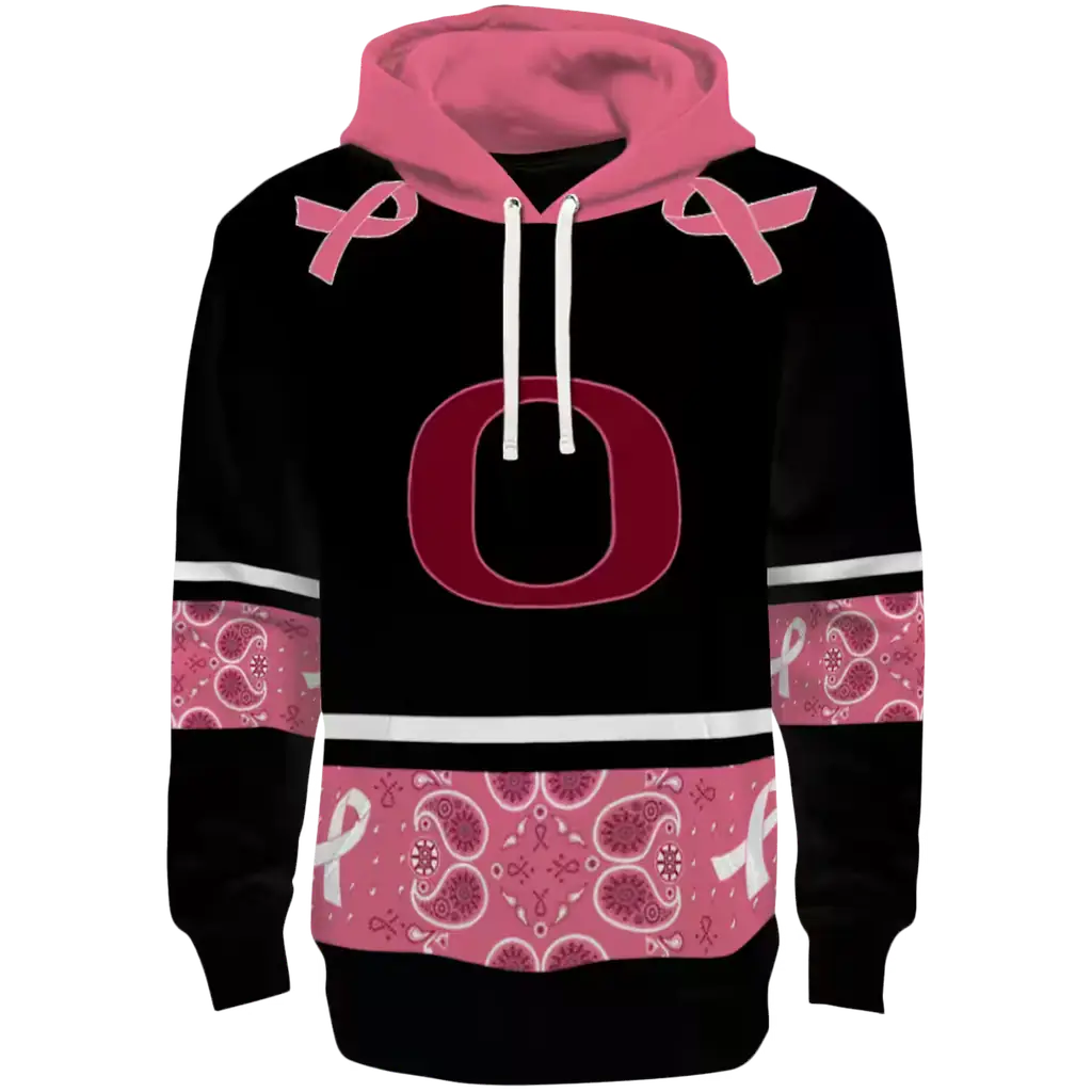 oregon ducks awareness ribbon black pink hoodie best selling oregon ducks awareness ribbon black pink hoodie best selling