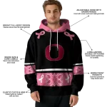 oregon ducks awareness ribbon black pink hoodie best selling