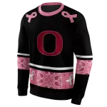 oregon ducks awareness ribbon black pink hoodie best selling