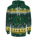 oregon ducks christmas trees green hoodie best selling