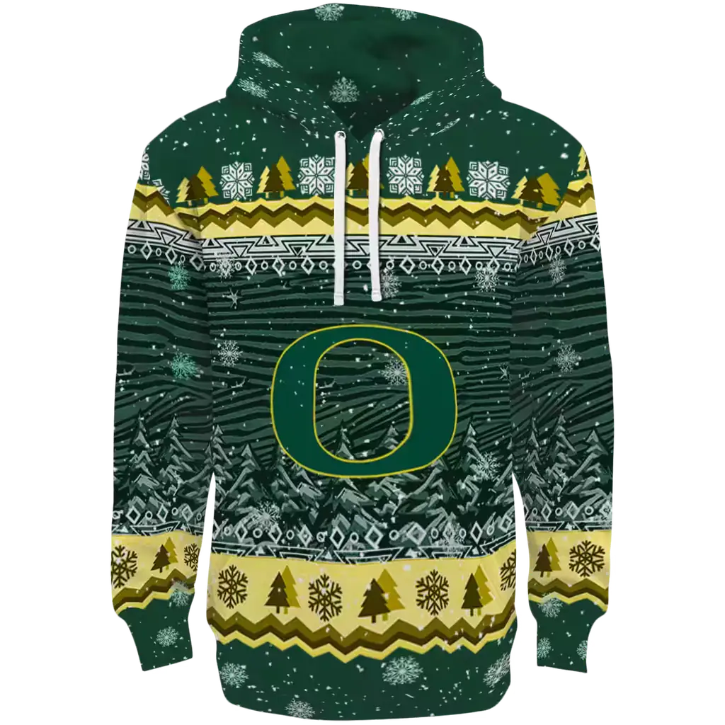 oregon ducks christmas trees green hoodie best selling oregon ducks christmas trees green hoodie best selling
