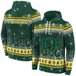 oregon ducks christmas trees green hoodie best selling