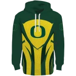 oregon ducks concentric lines green black hoodie best selling