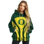 oregon ducks concentric lines green black hoodie best selling
