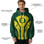 oregon ducks concentric lines green black hoodie best selling
