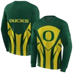 oregon ducks concentric lines green black hoodie best selling