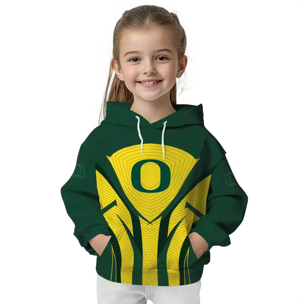 oregon ducks concentric lines green black hoodie top rated oregon ducks concentric lines green black hoodie top rated