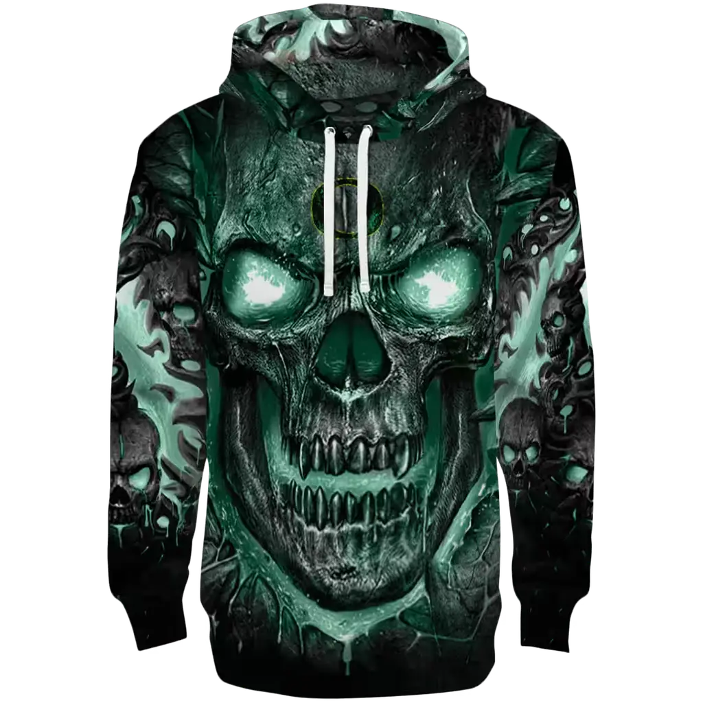 oregon ducks demonic skull green black hoodie best selling oregon ducks demonic skull green black hoodie best selling