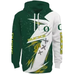 oregon ducks dynamic slash green white hoodie best selling