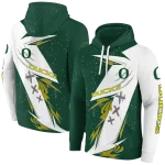 oregon ducks dynamic slash green white hoodie best selling