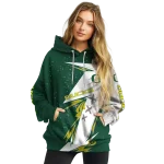 oregon ducks dynamic slash green white hoodie best selling