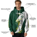 oregon ducks dynamic slash green white hoodie best selling