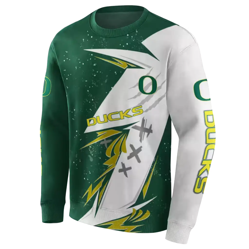 oregon ducks dynamic slash green white hoodie new arrival oregon ducks dynamic slash green white hoodie new arrival