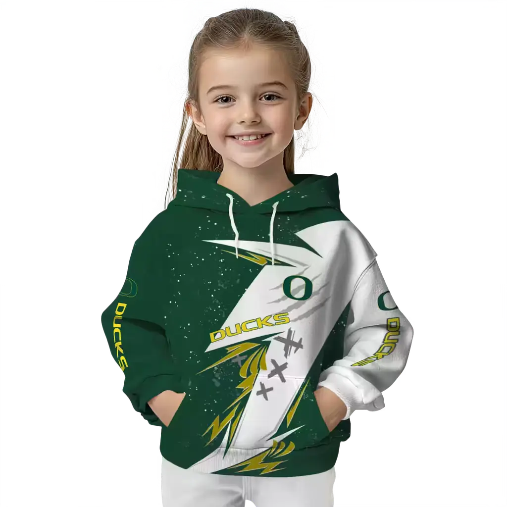 oregon ducks dynamic slash green white hoodie top rated oregon ducks dynamic slash green white hoodie top rated