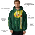 oregon ducks football heartbeat green hoodie best selling
