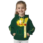oregon ducks football heartbeat green hoodie best selling