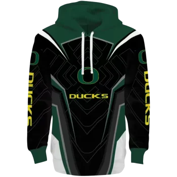 oregon ducks futuristic pattern green black hoodie best selling
