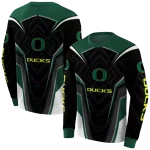 oregon ducks futuristic pattern green black hoodie best selling