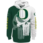 oregon ducks graphic punisher green white hoodie best selling