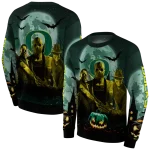 oregon ducks halloween vibes green black hoodie best selling