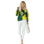 oregon ducks heartbeat graphic green hoodie best selling