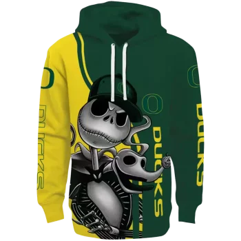 oregon ducks jack skellington green hoodie best selling