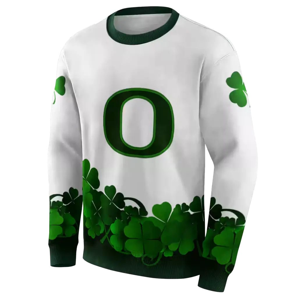 oregon ducks lucky motif white green hoodie new arrival oregon ducks lucky motif white green hoodie new arrival