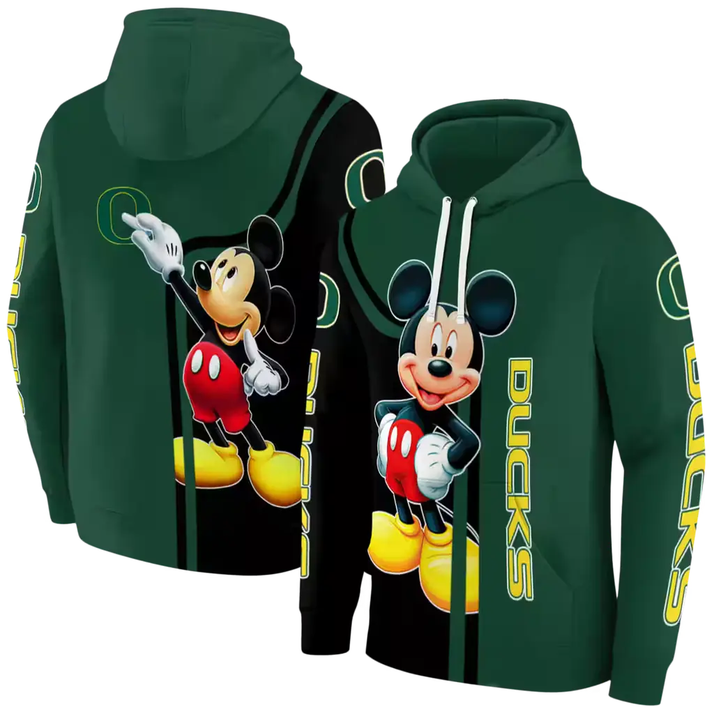 oregon ducks mickey mouse green black hoodie fashion forward oregon ducks mickey mouse green black hoodie fashion forward