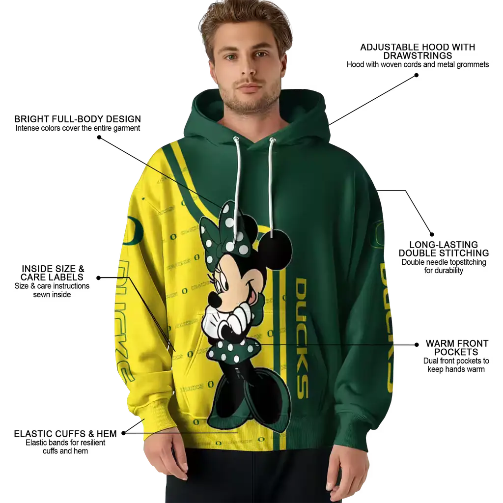 oregon ducks minnie mouse green hoodie latest model oregon ducks minnie mouse green hoodie latest model