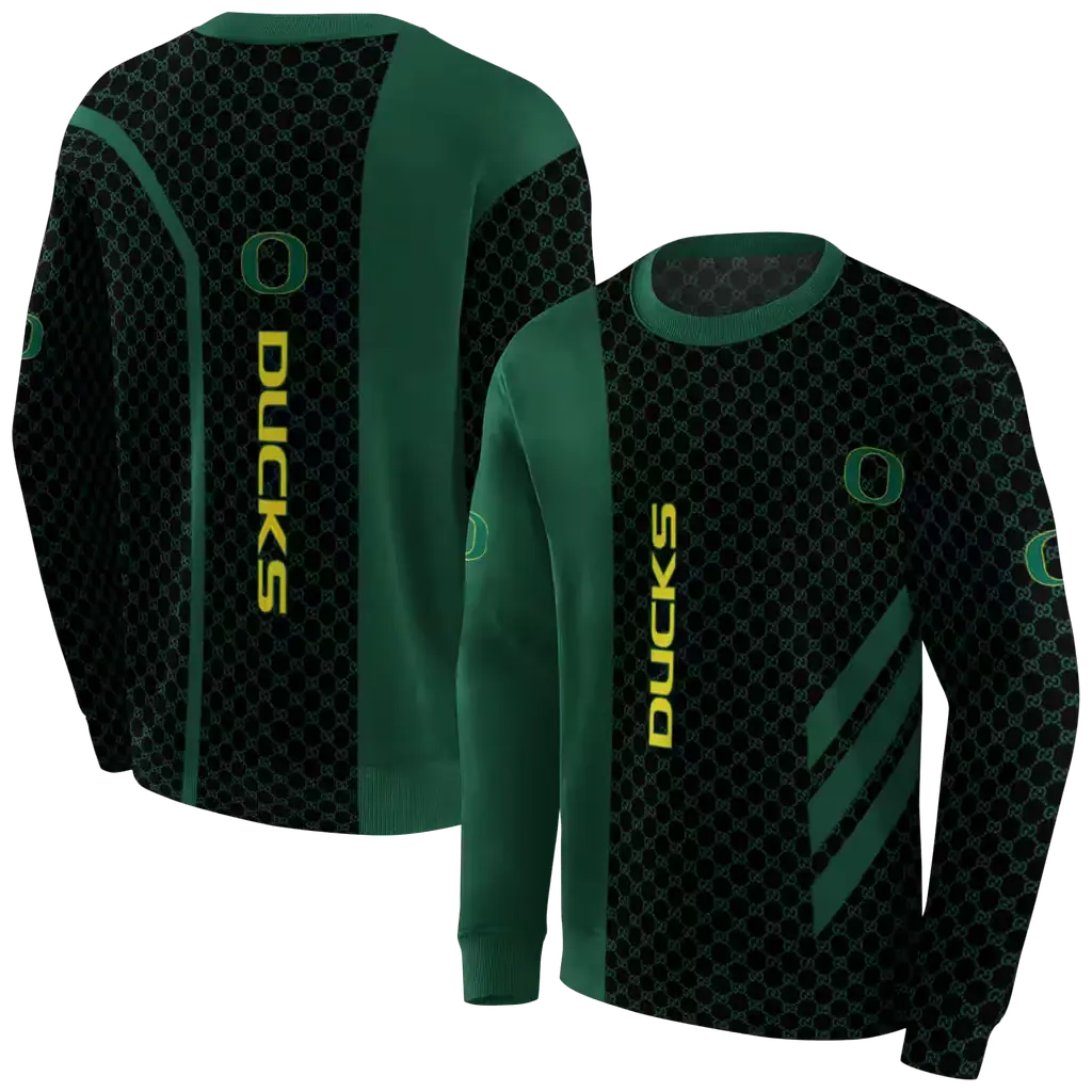oregon ducks monogram pattern green hoodie premium grade oregon ducks monogram pattern green hoodie premium grade