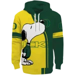 oregon ducks playful snoopy green hoodie best selling