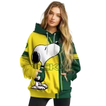 oregon ducks playful snoopy green hoodie best selling