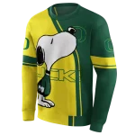 oregon ducks playful snoopy green hoodie best selling