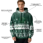 oregon ducks reindeer motif green hoodie best selling