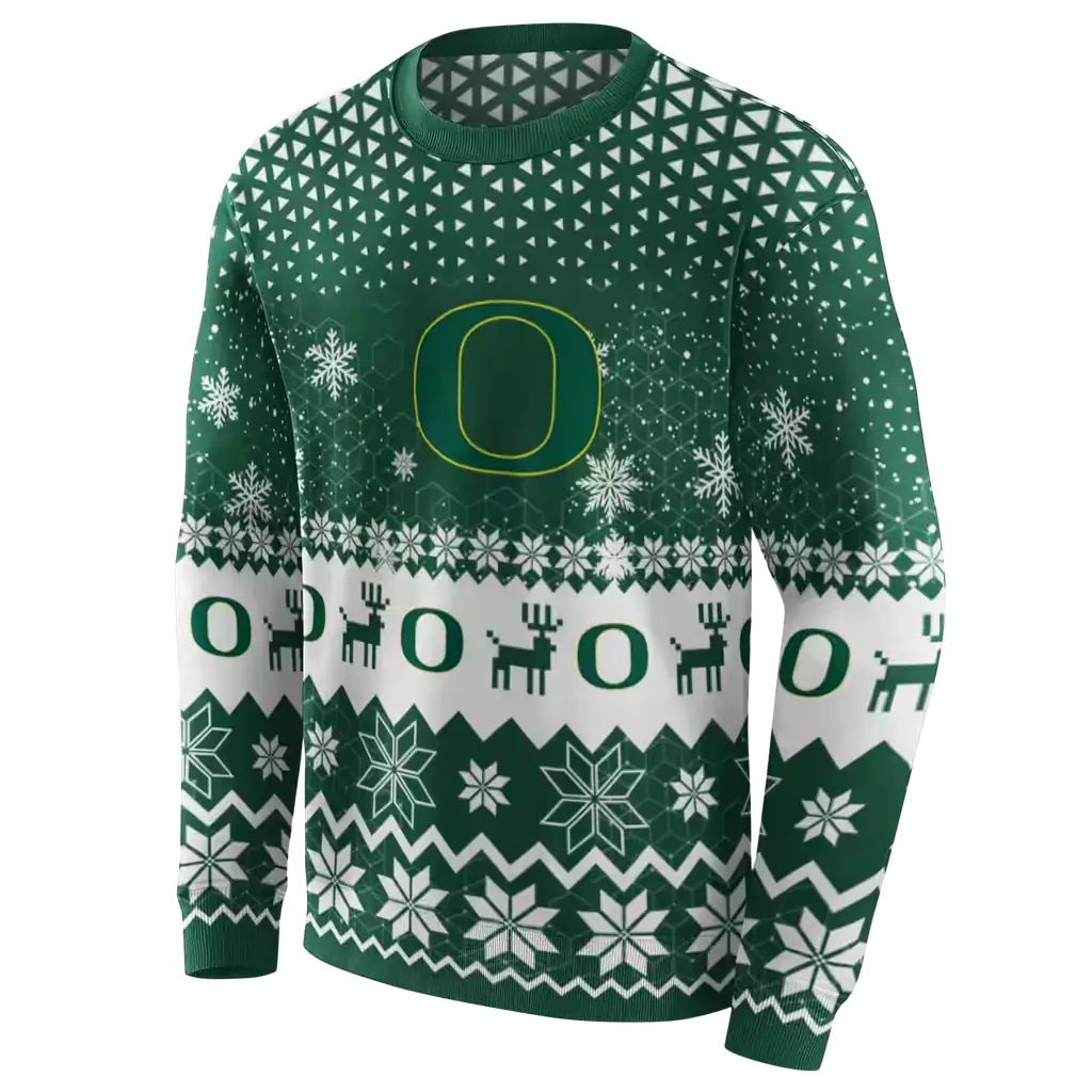 oregon ducks reindeer motif green hoodie new arrival oregon ducks reindeer motif green hoodie new arrival