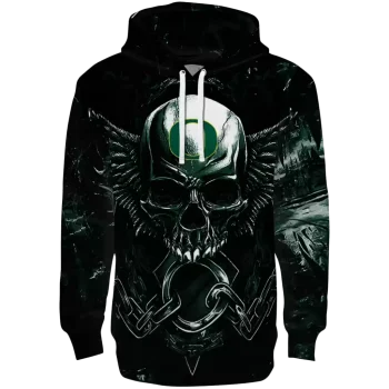oregon ducks skull artwork green black hoodie best selling