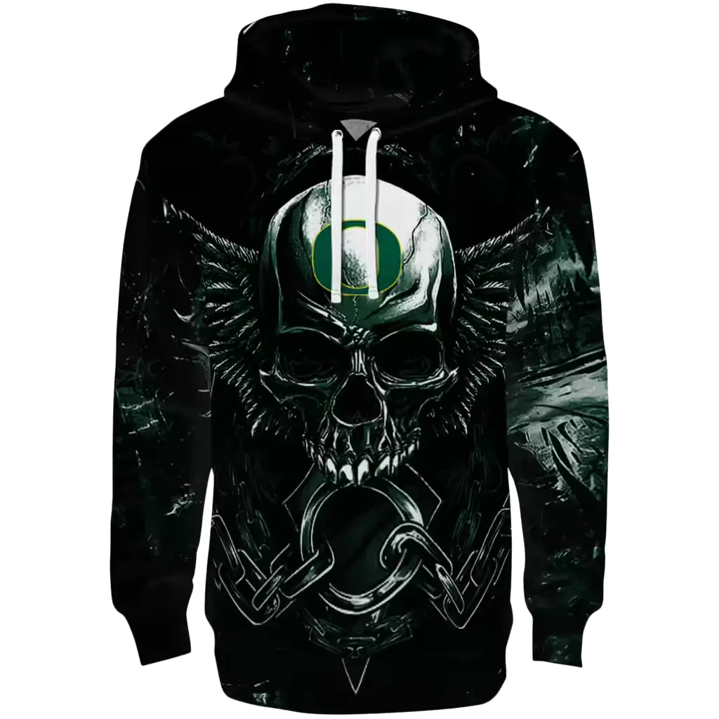 oregon ducks skull artwork green black hoodie best selling oregon ducks skull artwork green black hoodie best selling