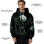oregon ducks skull artwork green black hoodie best selling