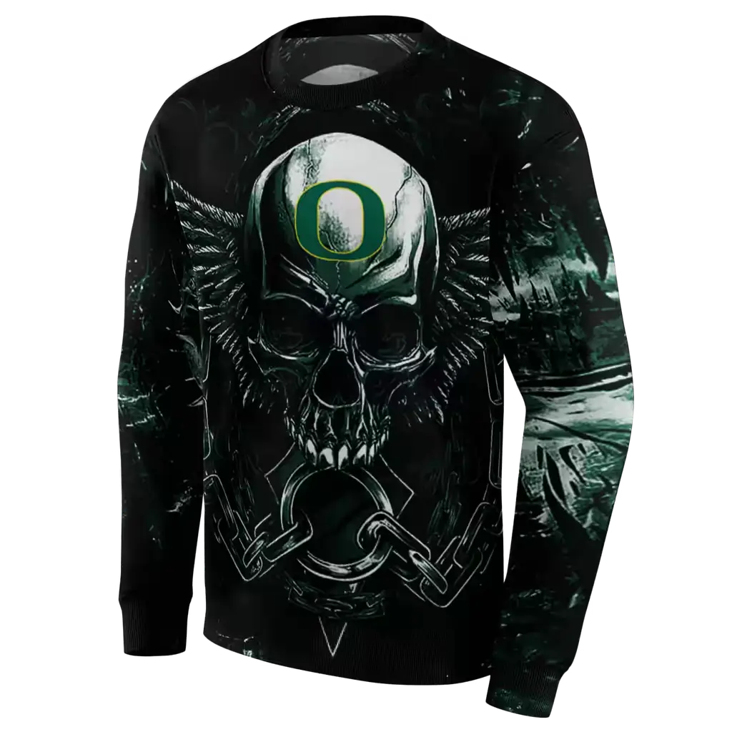oregon ducks skull artwork green black hoodie new arrival oregon ducks skull artwork green black hoodie new arrival