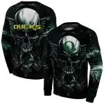 oregon ducks skull artwork green black hoodie best selling