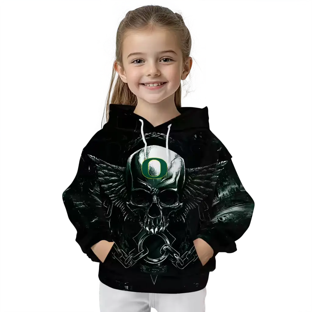 oregon ducks skull artwork green black hoodie top rated oregon ducks skull artwork green black hoodie top rated