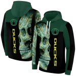 oregon ducks skull motif green black hoodie best selling