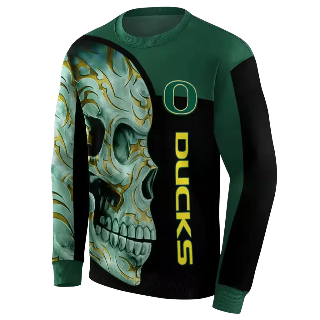 oregon ducks skull motif green black hoodie new arrival oregon ducks skull motif green black hoodie new arrival