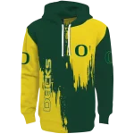 oregon ducks splatter effect green hoodie best selling