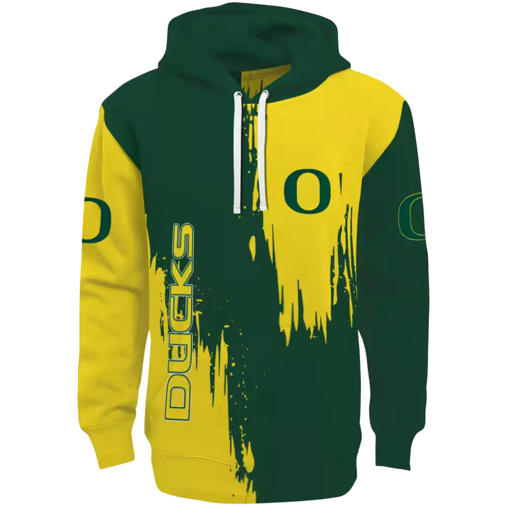 oregon ducks splatter effect green hoodie best selling oregon ducks splatter effect green hoodie best selling