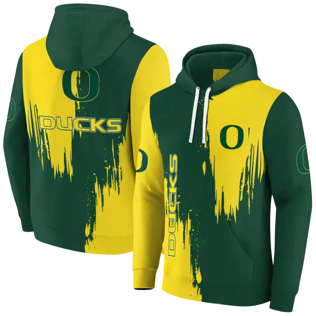oregon ducks splatter effect green hoodie fashion forward oregon ducks splatter effect green hoodie fashion forward