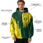 oregon ducks splatter effect green hoodie best selling