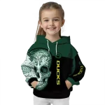 oregon ducks sugar skull green black hoodie best selling