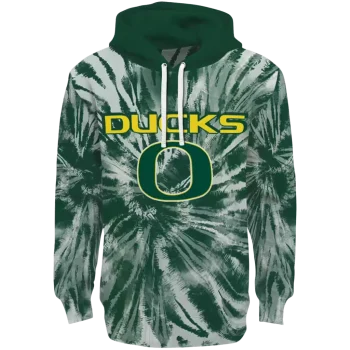 oregon ducks tie dye pattern green hoodie best selling