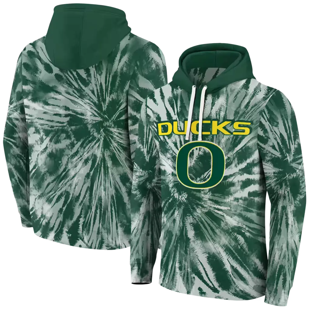 oregon ducks tie dye pattern green hoodie fashion forward oregon ducks tie dye pattern green hoodie fashion forward